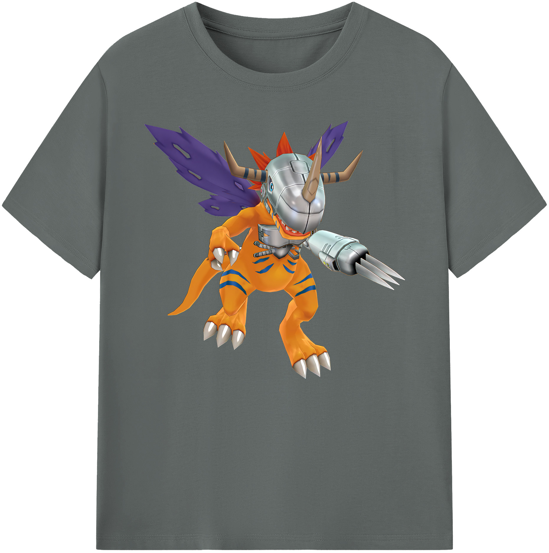 （画像用） Digimon デジタルモンスター/デジモン 綿100％ メンズ半袖Tシャツ｜肌触りやわらか＆通気性